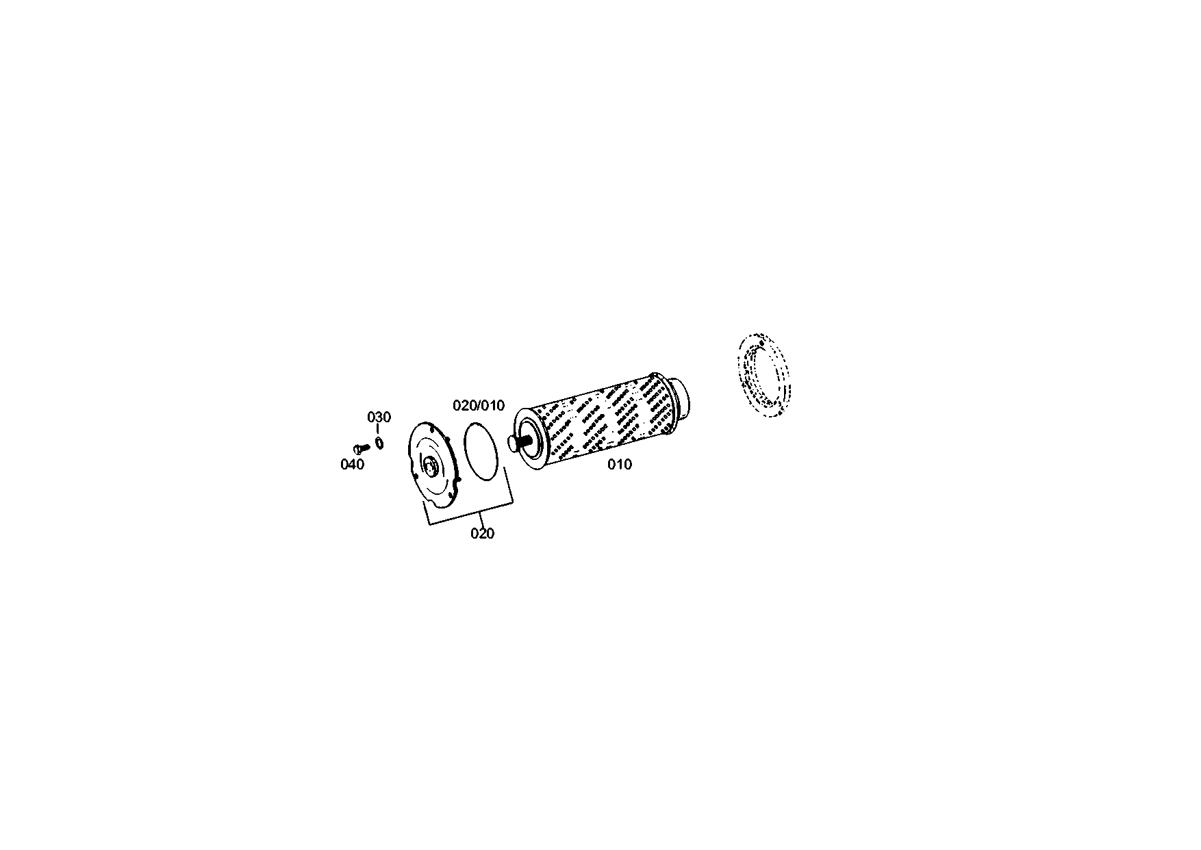 drawing for DOOSAN 352115 - SUCTION FILTER (figure 2)