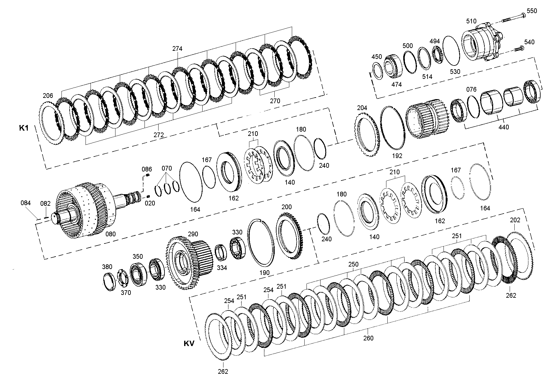drawing for FARESIN 61002115O - INTERMEDIATE BRAKE DISC (figure 2)