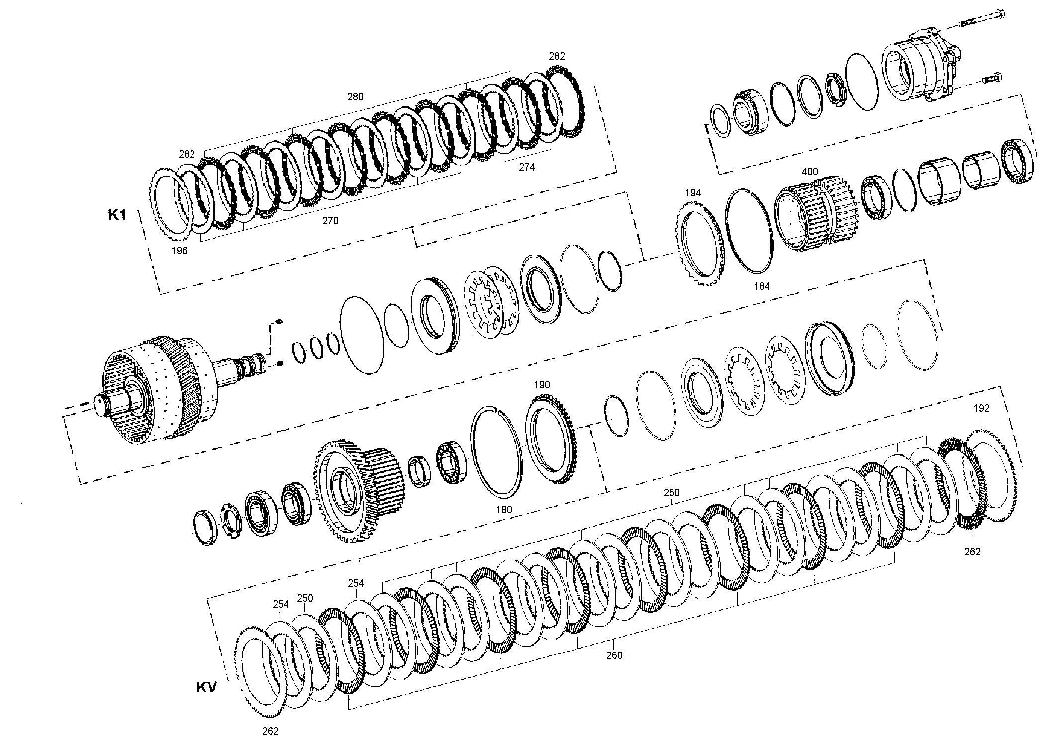 drawing for FARESIN 61002115O - INTERMEDIATE BRAKE DISC (figure 3)