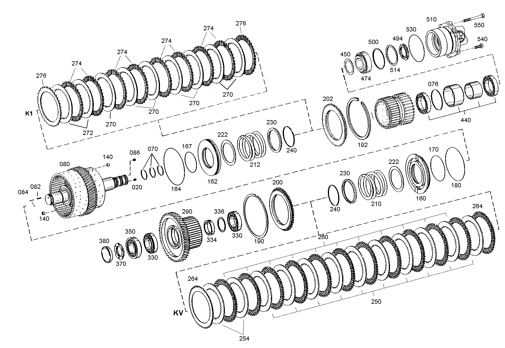 drawing for FARESIN 61002115O - INTERMEDIATE BRAKE DISC (figure 5)