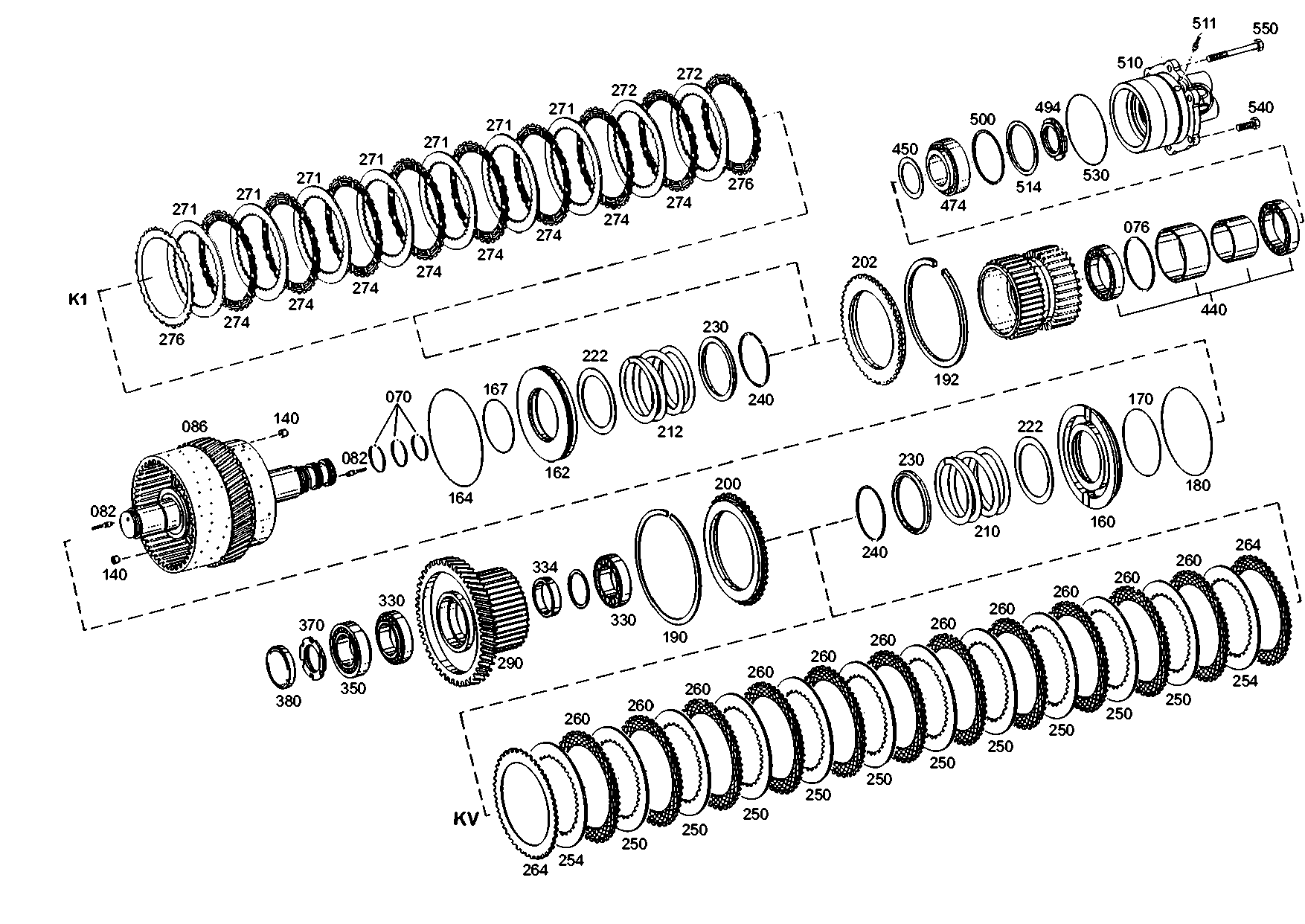 drawing for DOOSAN K9000036 - I.CLUTCH DISC (figure 2)