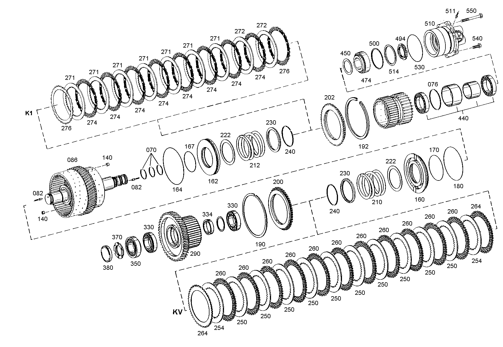 drawing for DOOSAN K9000036 - I.CLUTCH DISC (figure 5)