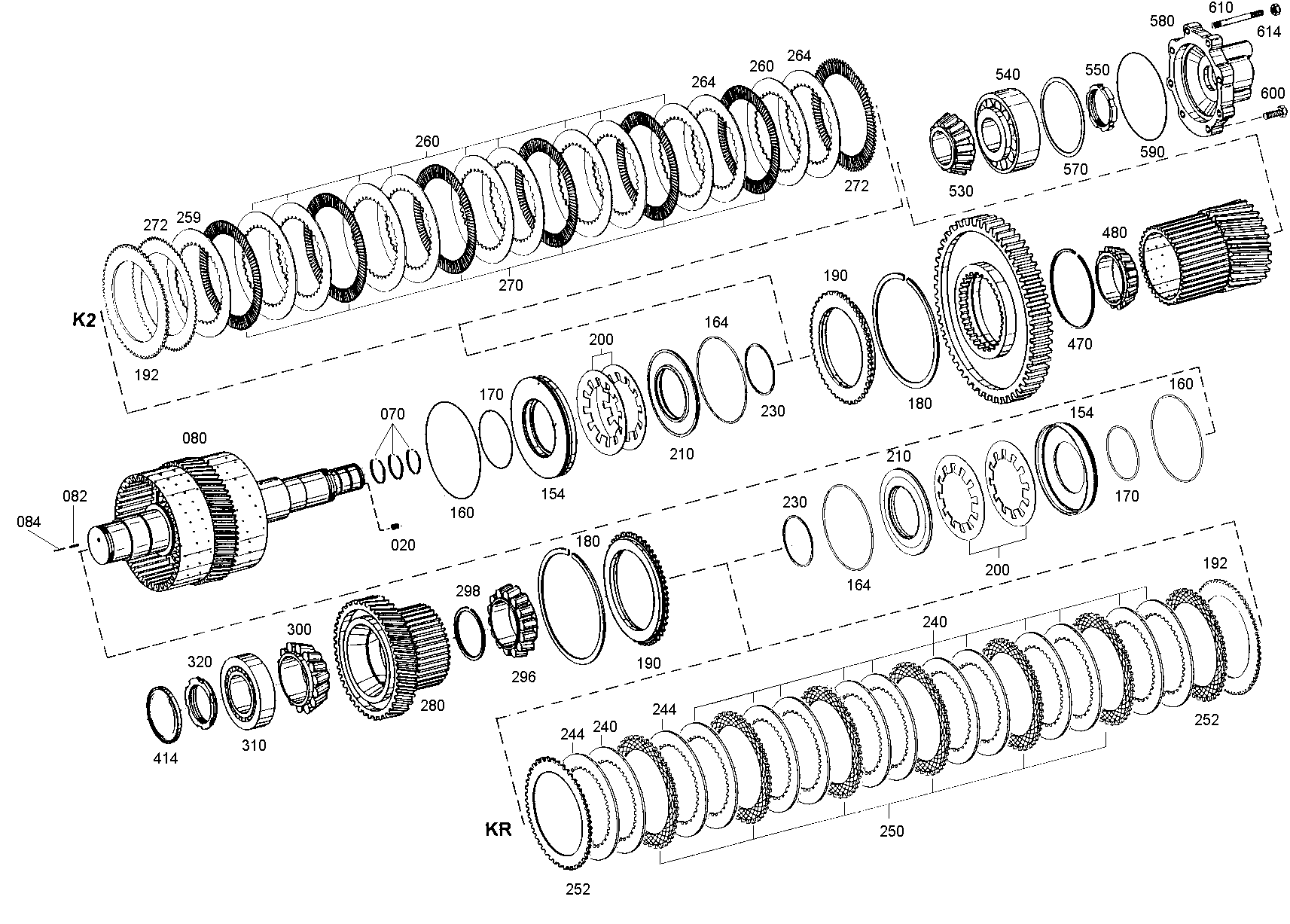 drawing for LIEBHERR GMBH 10028666 - TAPER ROLLER BEARING (figure 2)