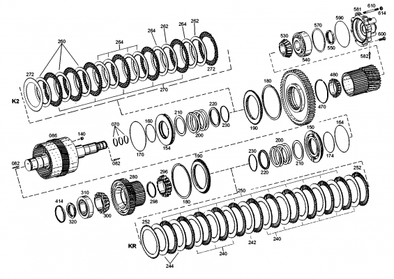 drawing for DOOSAN 508797 - SLOTTED NUT (figure 1)