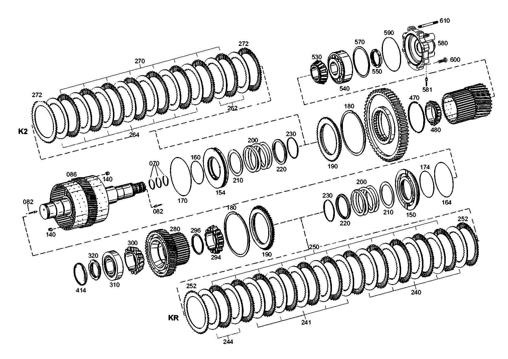 drawing for CASE CORPORATION 8605434 - OUTER CLUTCH DISK (figure 5)