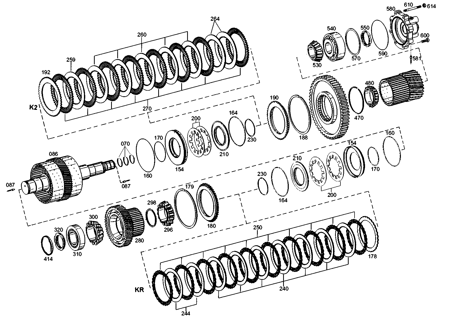 drawing for DOOSAN 508788 - DISC CARRIER (figure 1)