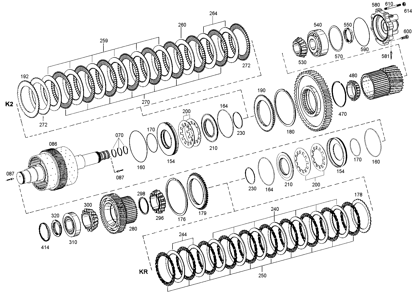 drawing for DOOSAN 508788 - DISC CARRIER (figure 2)