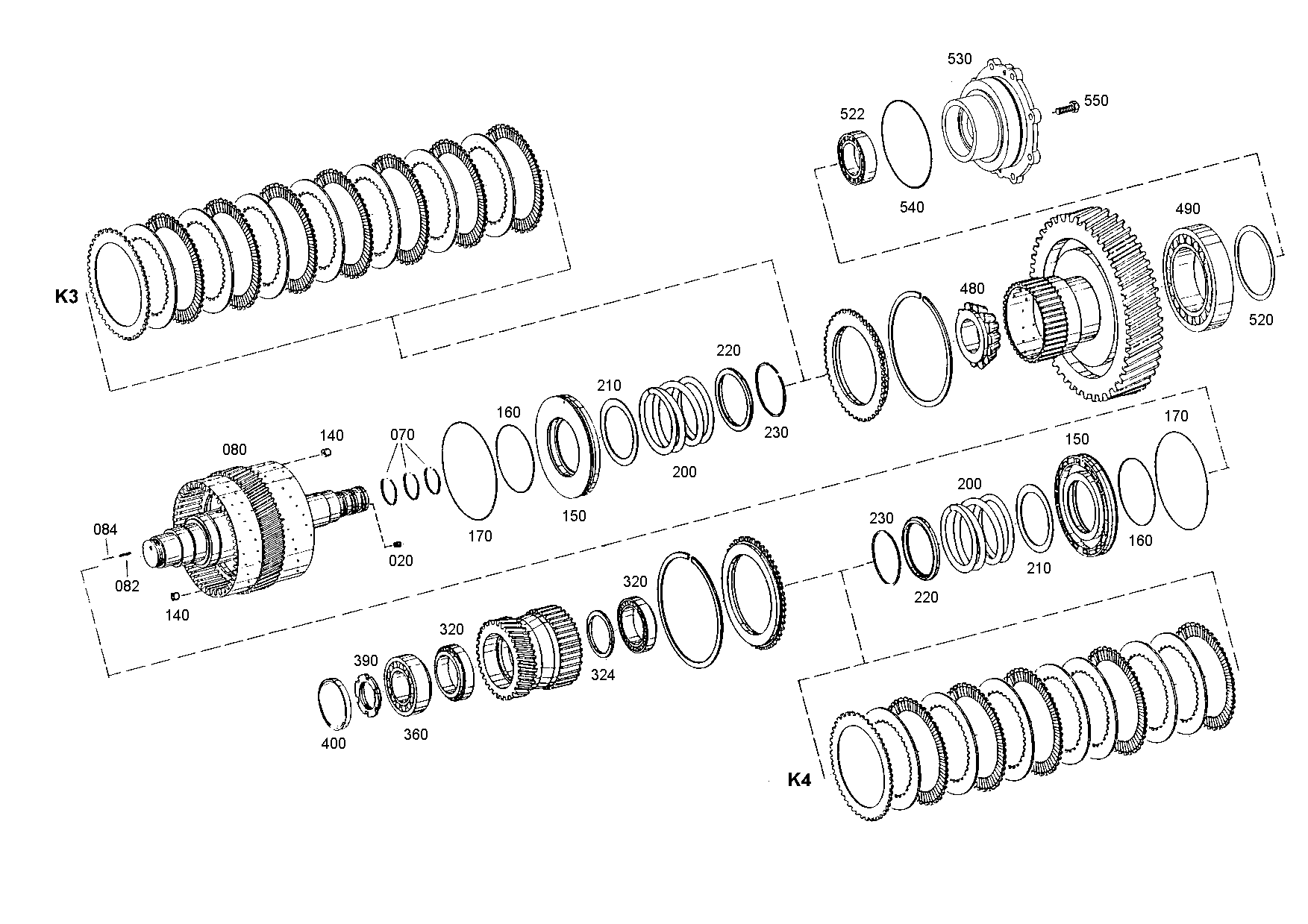 drawing for DOOSAN MX509891 - DISC CARRIER (figure 1)