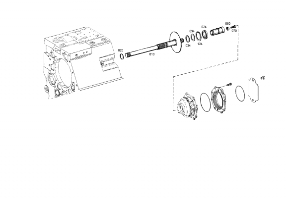 drawing for JOHN DEERE T196795 - SHAFT (figure 5)