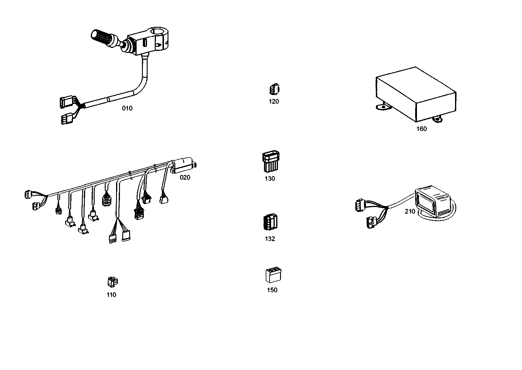 drawing for VOLVO 14502467 - CABLE OFF-ROAD (figure 1)
