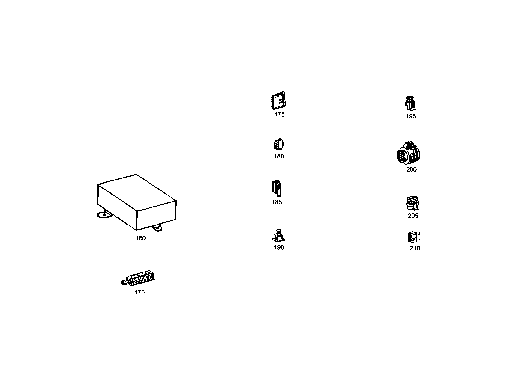 drawing for BELL-SUEDAFRIKA 218 427 - PLUG KIT (figure 1)
