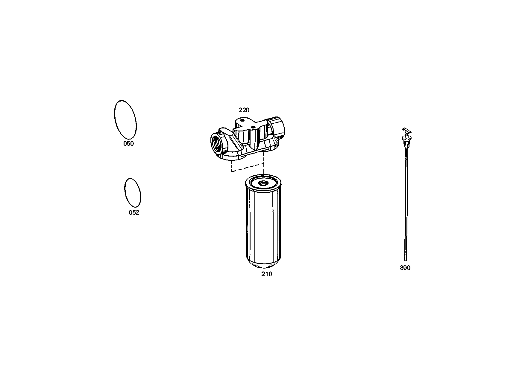 drawing for DOOSAN 352389 - FILTER HEAD (figure 3)