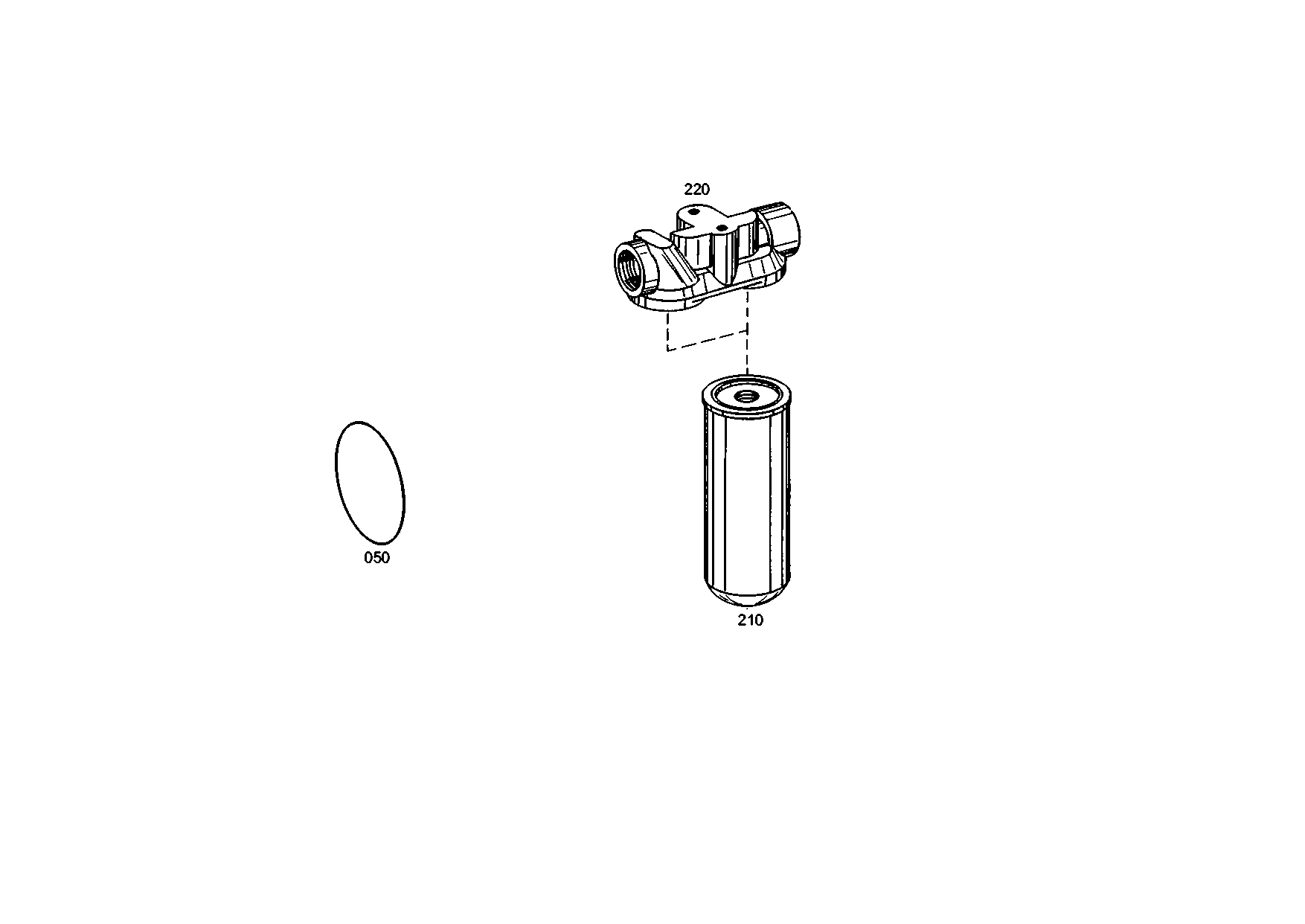 drawing for Hyundai Construction Equipment 0501313456 - FILTER HEAD (figure 5)