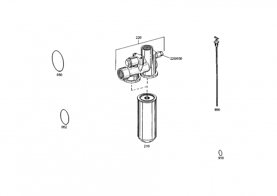 drawing for DOOSAN 516449 - FILTER (figure 5)