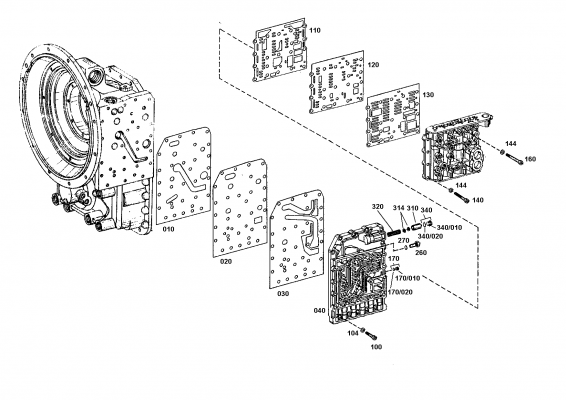 Technical drawing of DOOSAN A133486 GASKET with dimensions and layout (figure 5)