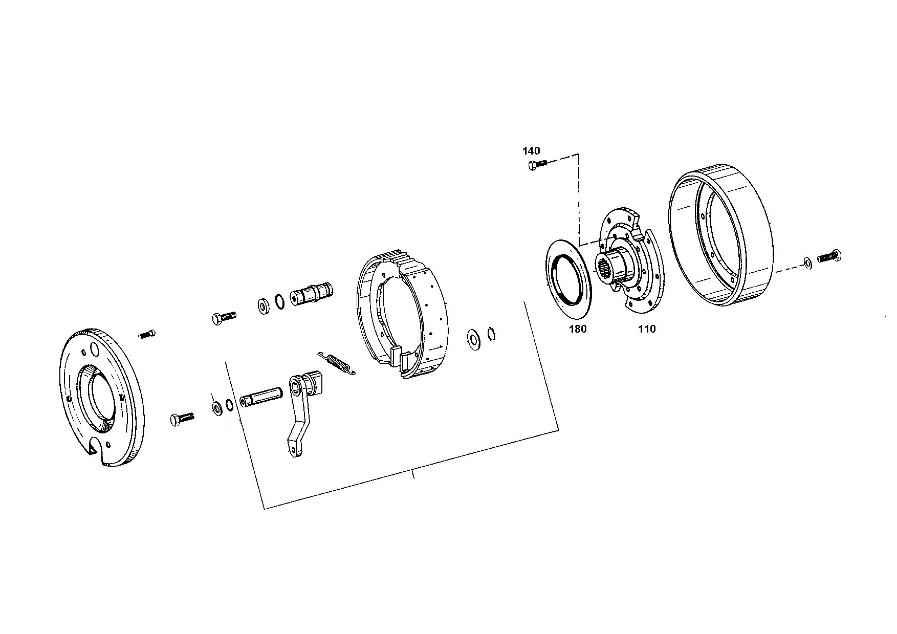 drawing for WELTE STAHL UND FAHRZEUGBAU 026.00325 - OUTPUT FLANGE (figure 3)