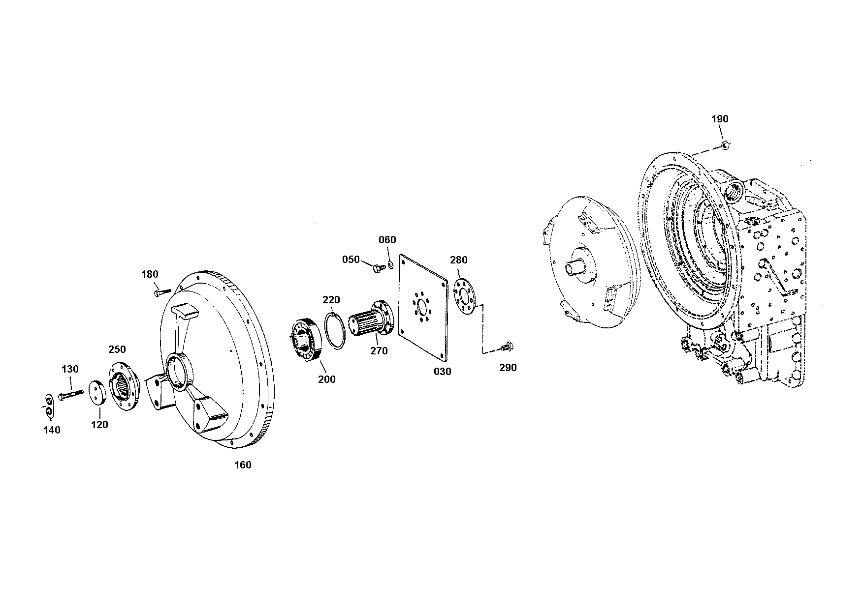 drawing for Manitowoc Crane Group Germany 01684736 - INPUT FLANGE (figure 2)