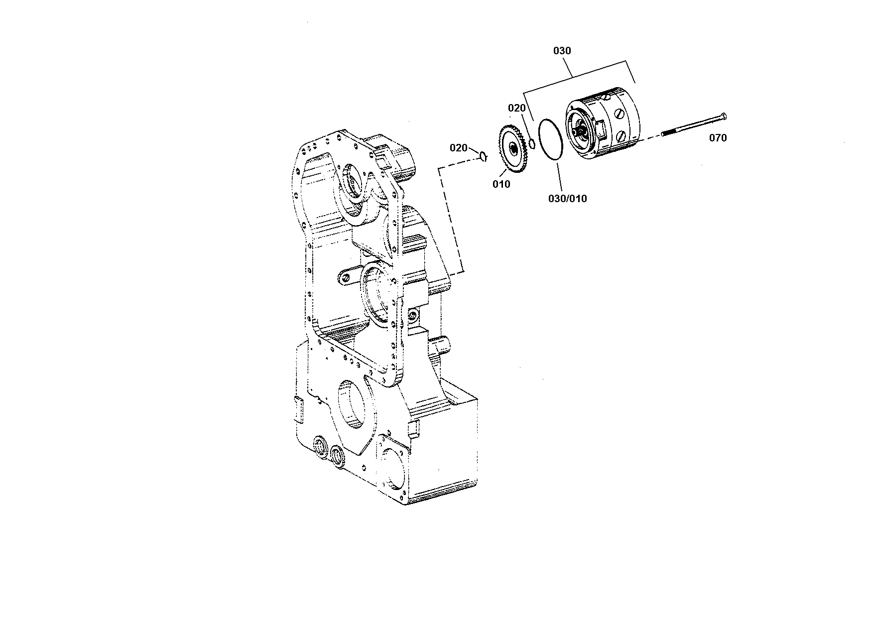 drawing for CNH NEW HOLLAND 79112557 - PISTON PUMP (figure 2)