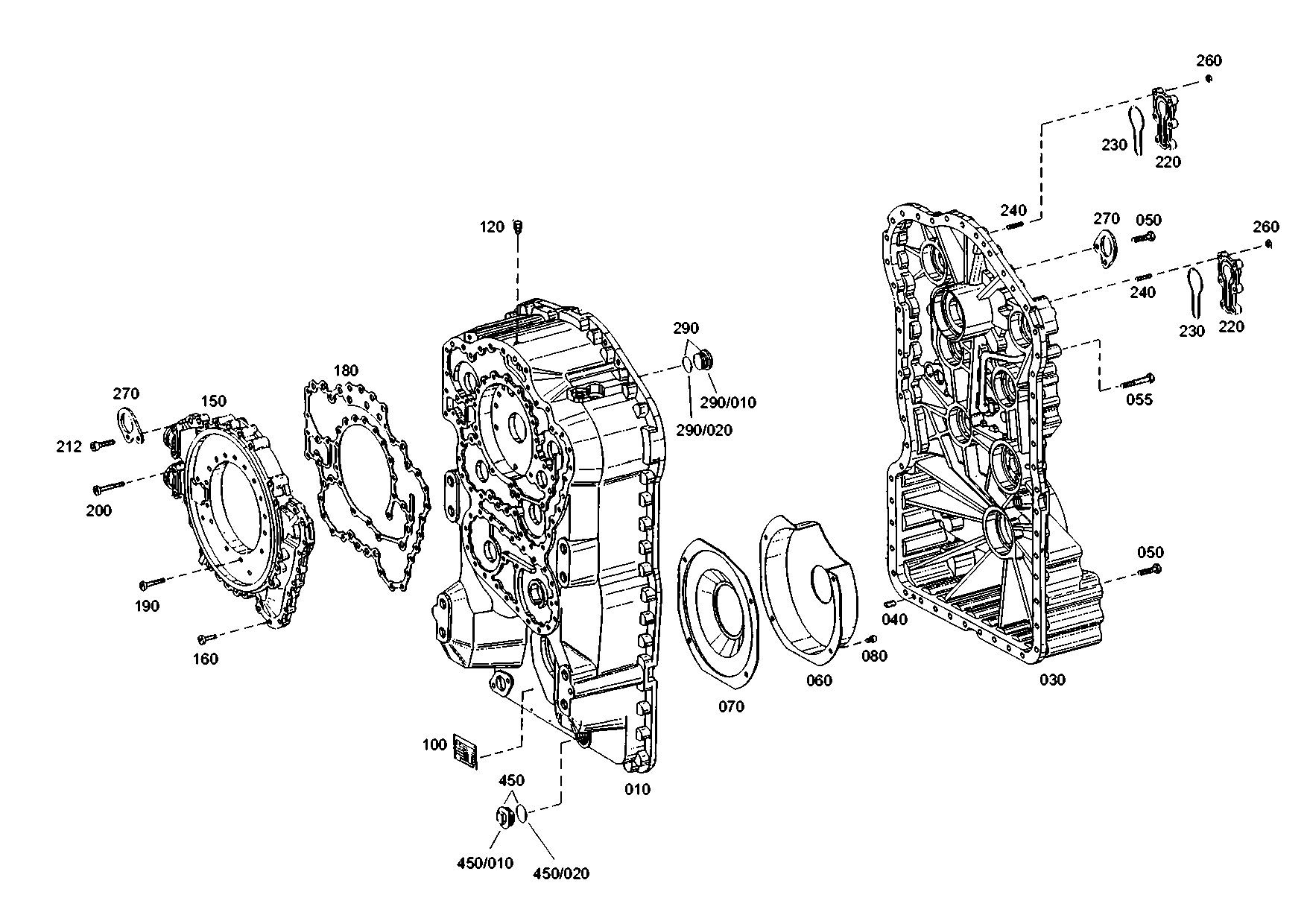 drawing for CNH NEW HOLLAND 8605283 - HOUS.FRONT SECT (figure 1)