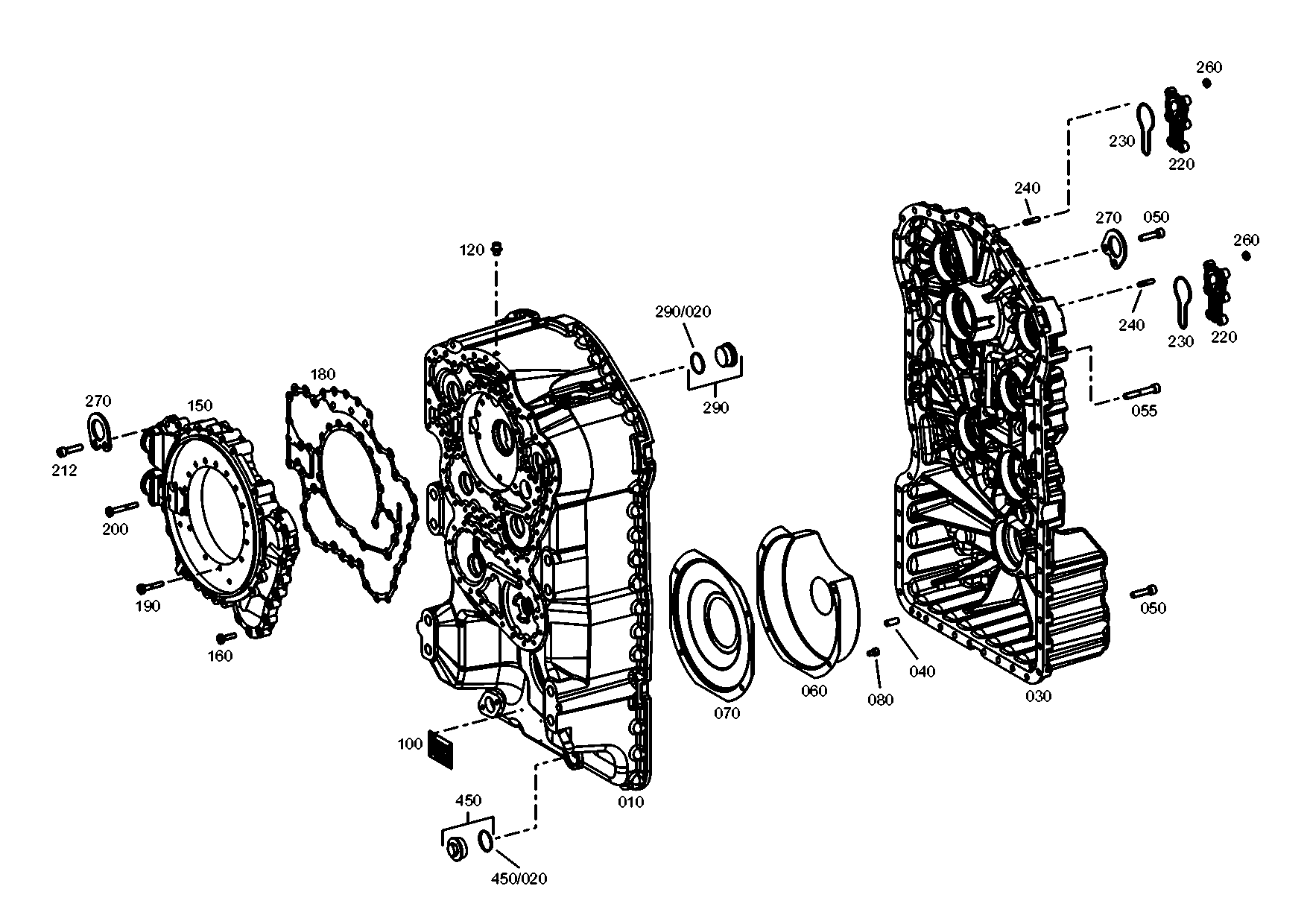 drawing for JCB 550/43165 - OIL TUBE (figure 1)