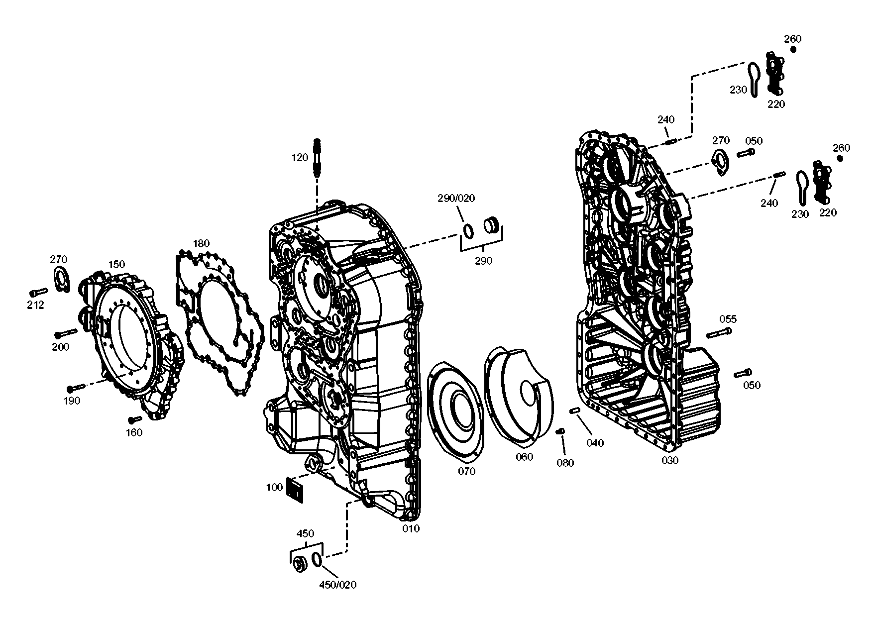 drawing for JCB 550/43165 - OIL TUBE (figure 5)