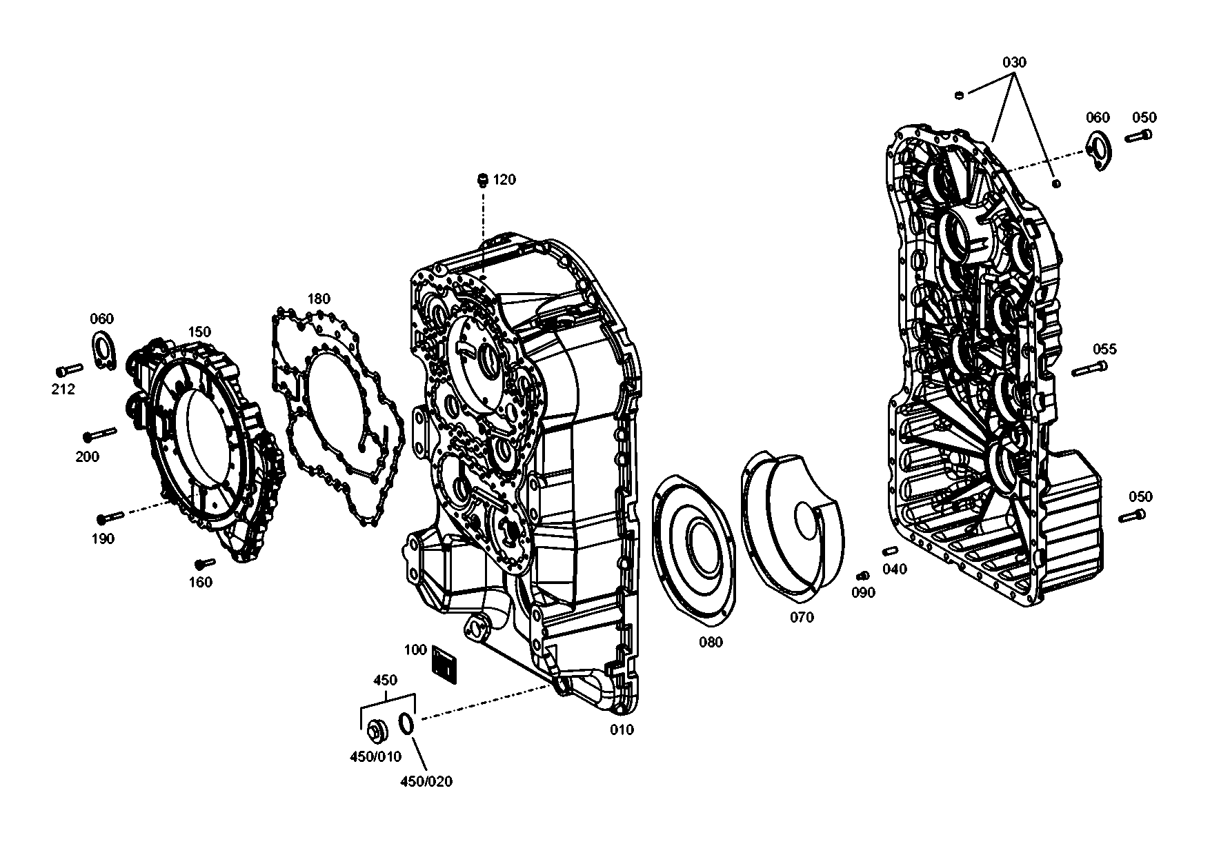 drawing for CNH NEW HOLLAND 84147441 - HOUS.FRONT SECT (figure 1)