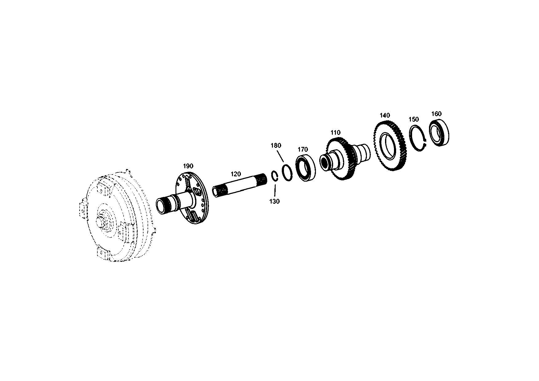 drawing for JOHN DEERE T171179 - R-RING (figure 1)