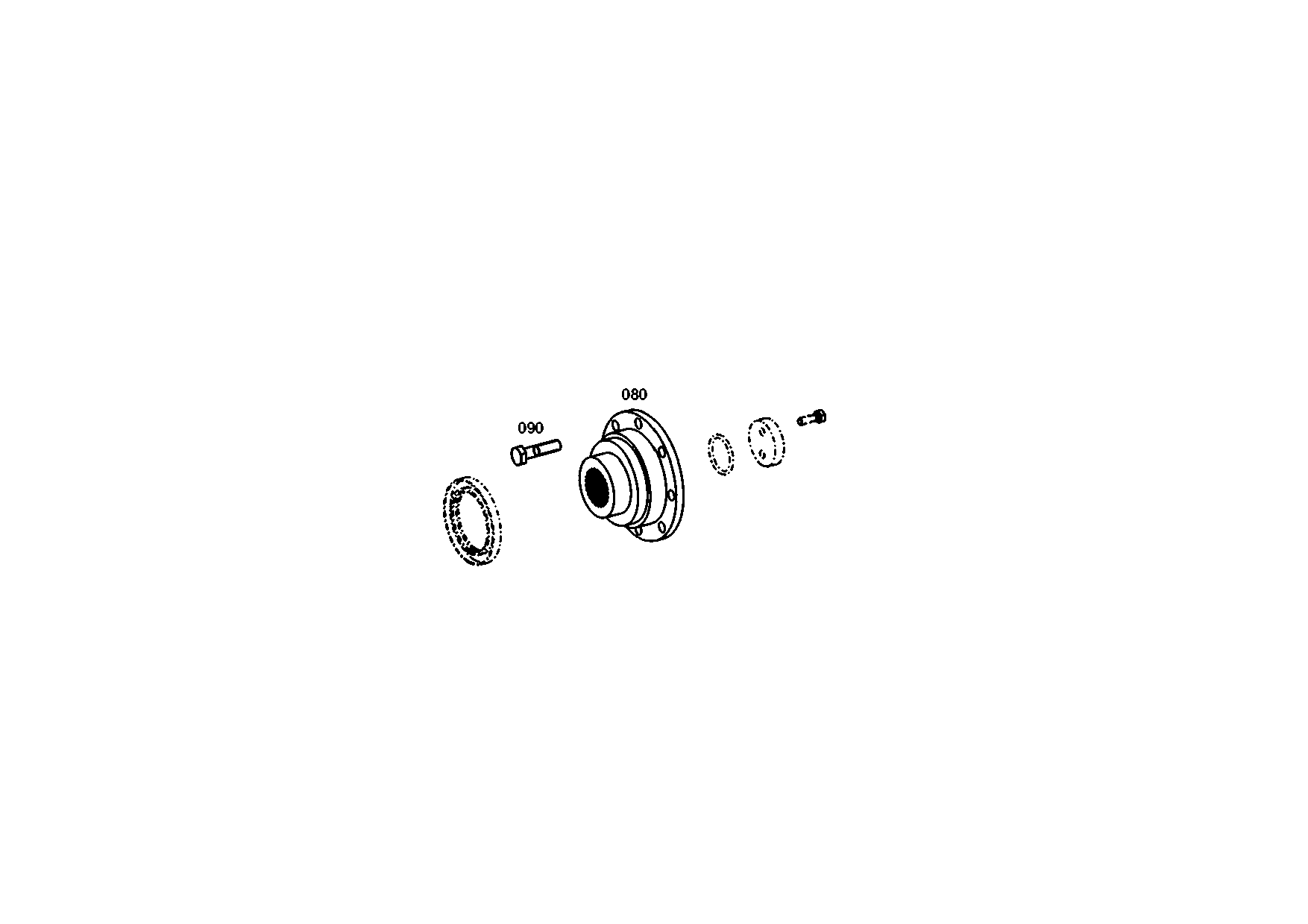 drawing for LIEBHERR GMBH 11836353 - OUTPUT FLANGE (figure 2)