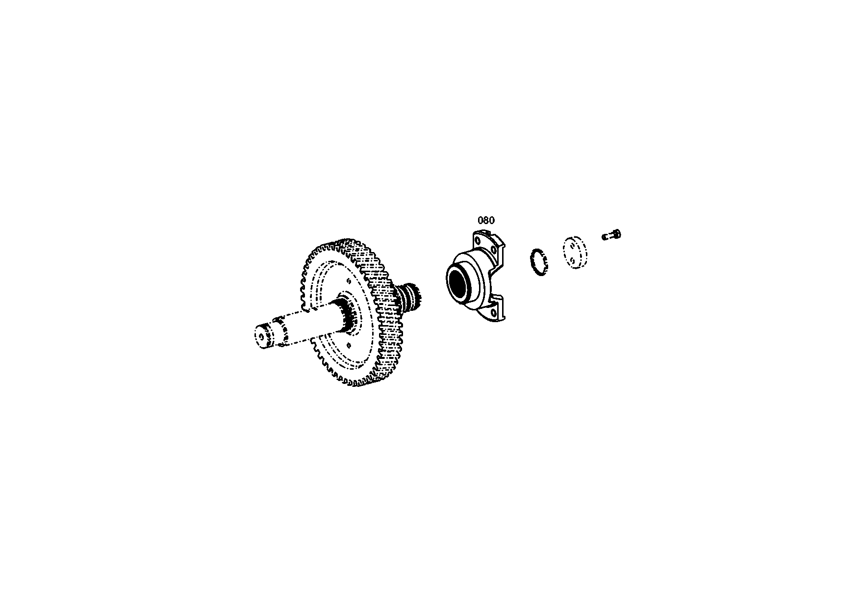 drawing for Hyundai Construction Equipment ZGAQ-01834 - FLANGE-OUTPUT (figure 4)