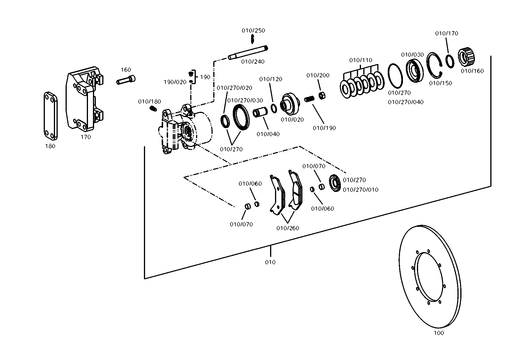 drawing for DOOSAN K9000590 - BRAKE (figure 3)