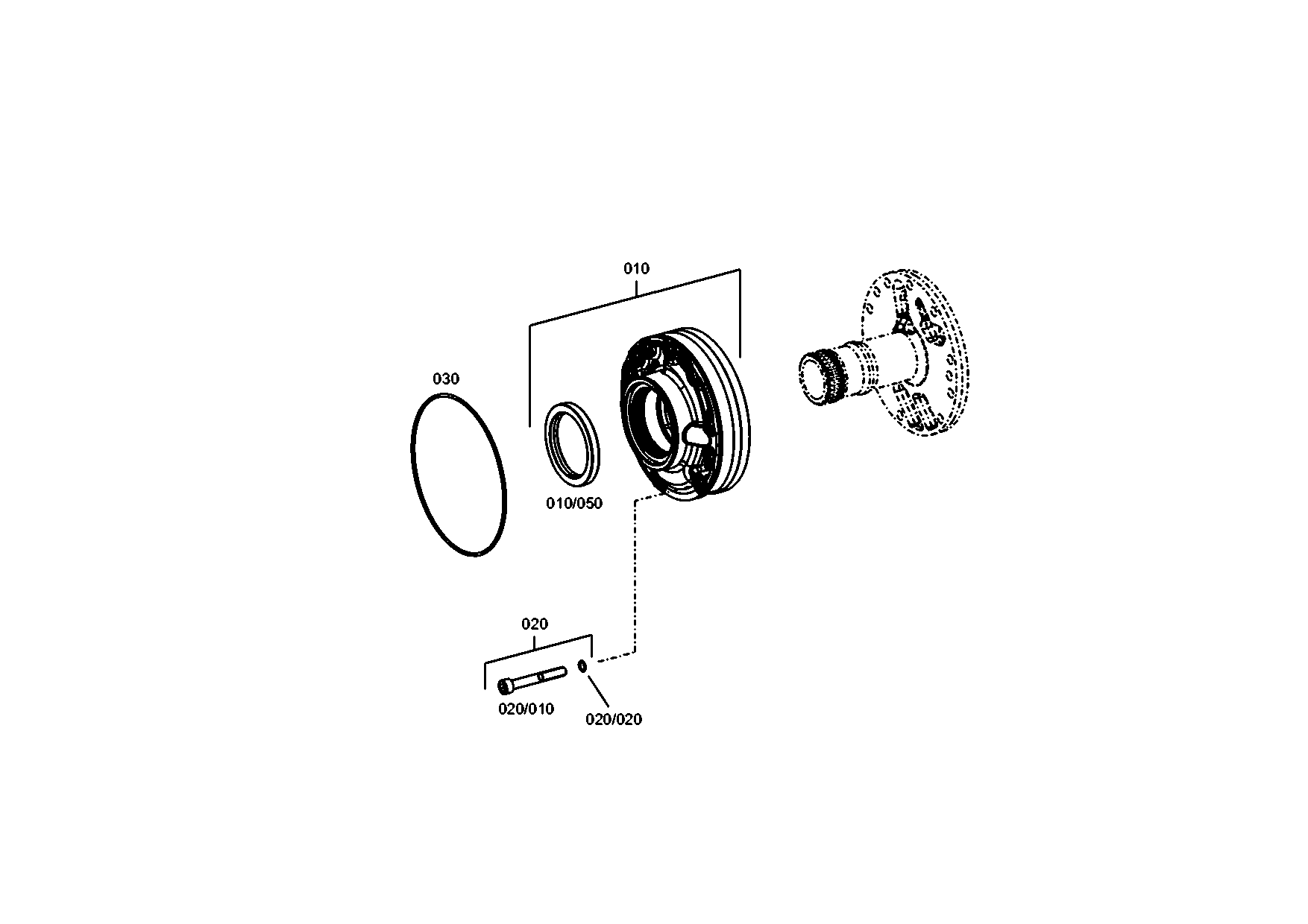 drawing for CNH NEW HOLLAND 333/Y0187 - O-RING (figure 1)