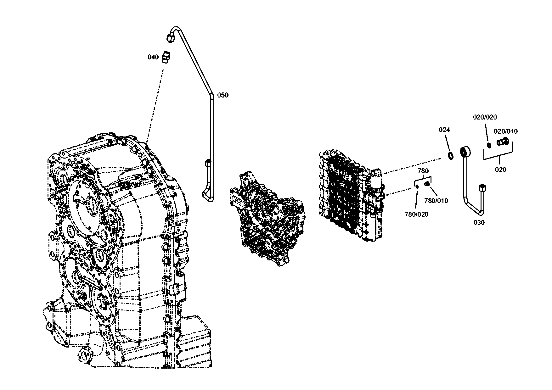 drawing for JOHN DEERE AT438915 - PIPE (figure 1)