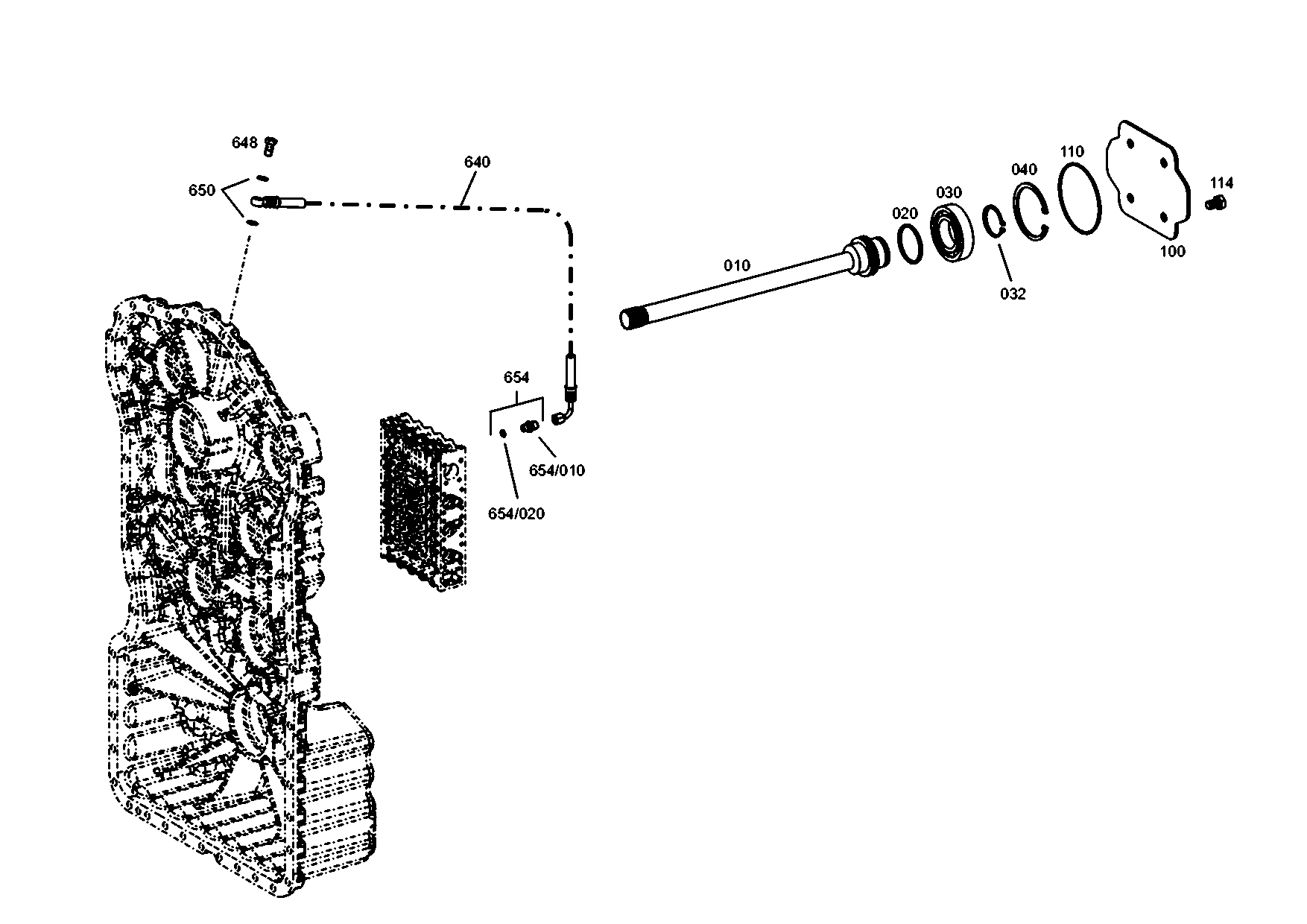 drawing for MANNESMANN-DEMAG BAUMASCHINEN 15272613 - RETAINING RING (figure 1)