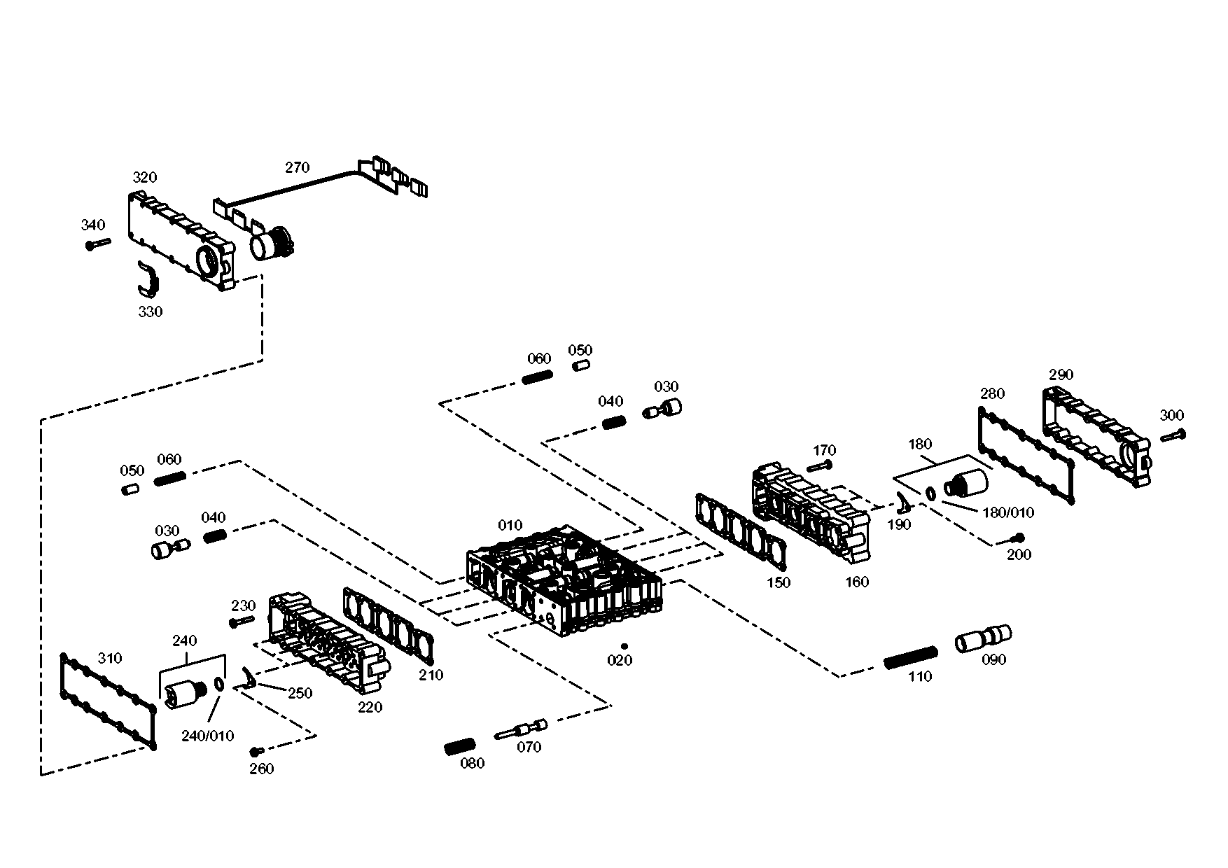 drawing for DOOSAN 41010500190 - SHIFT SYSTEM (figure 1)