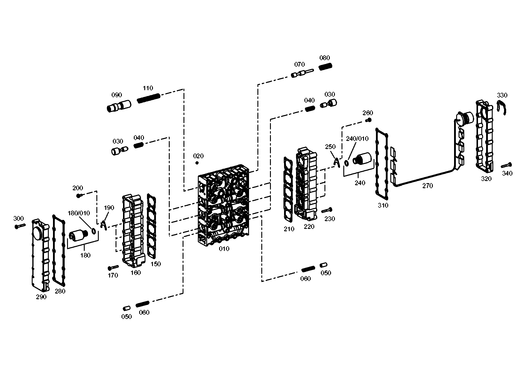 drawing for CNH NEW HOLLAND 333/Y0201 - SHIFT SYSTEM (figure 5)