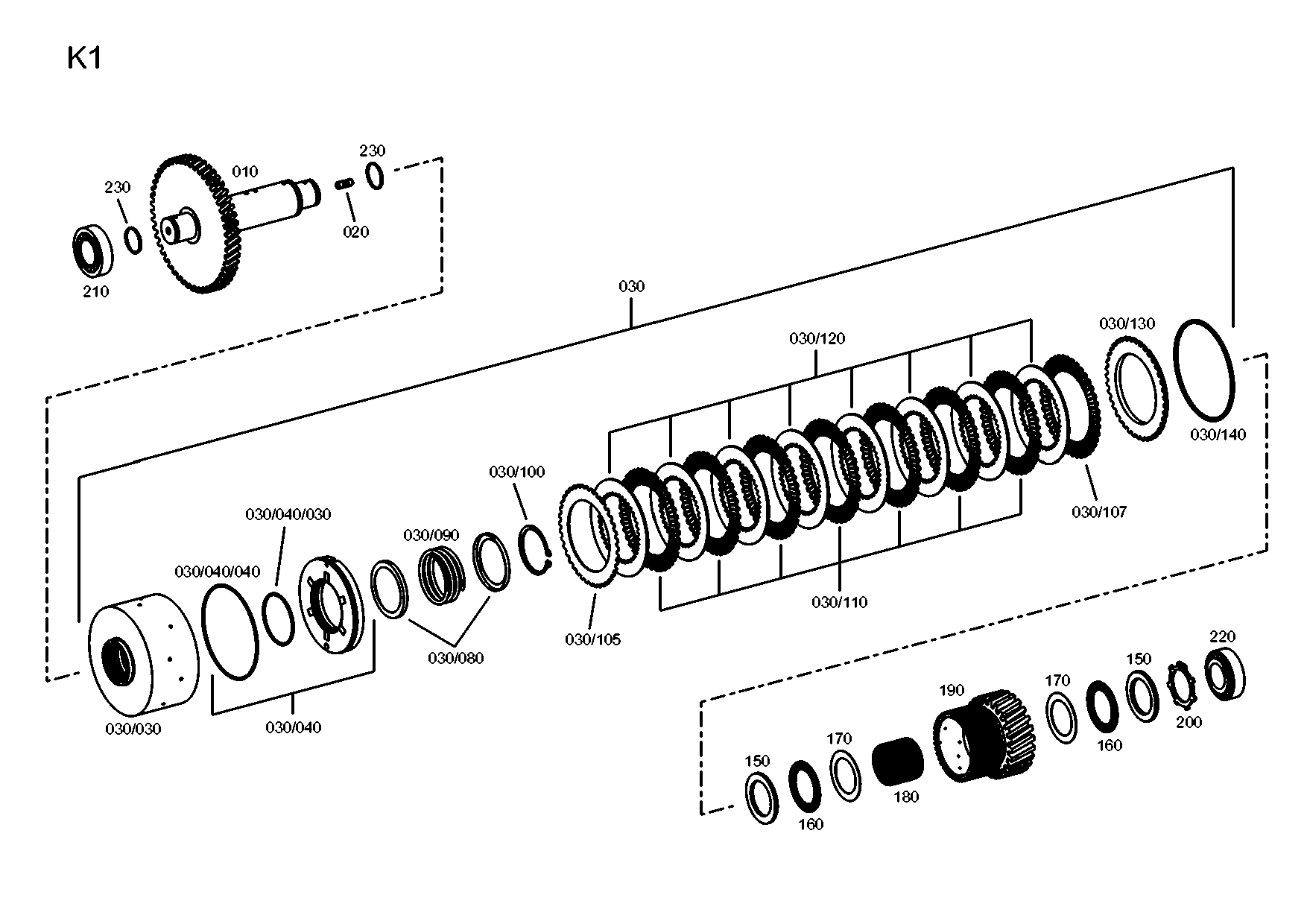 drawing for JOHN DEERE T294935 - TAPER ROLLER BEARING (figure 1)