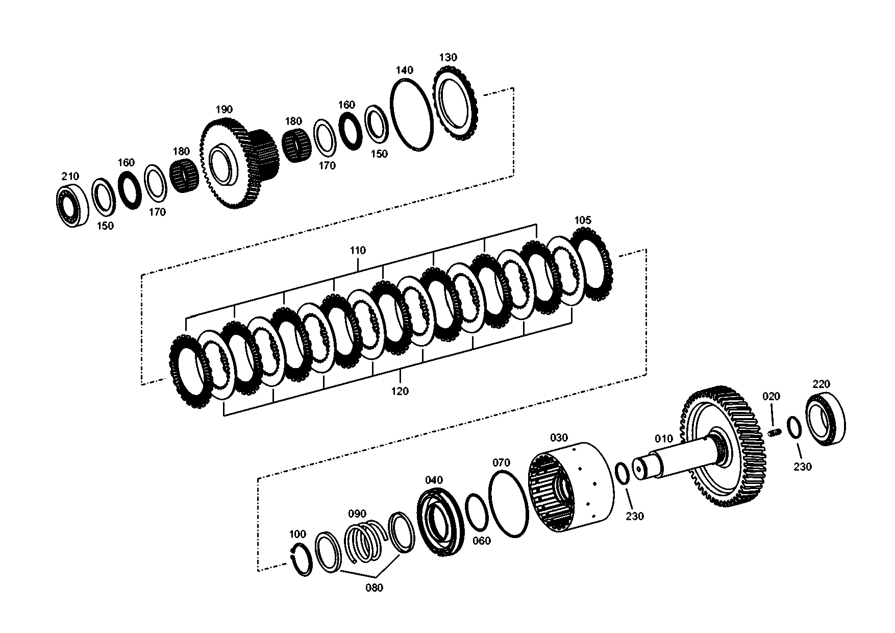 drawing for VOLVO 832028100 - SHAFT (figure 1)