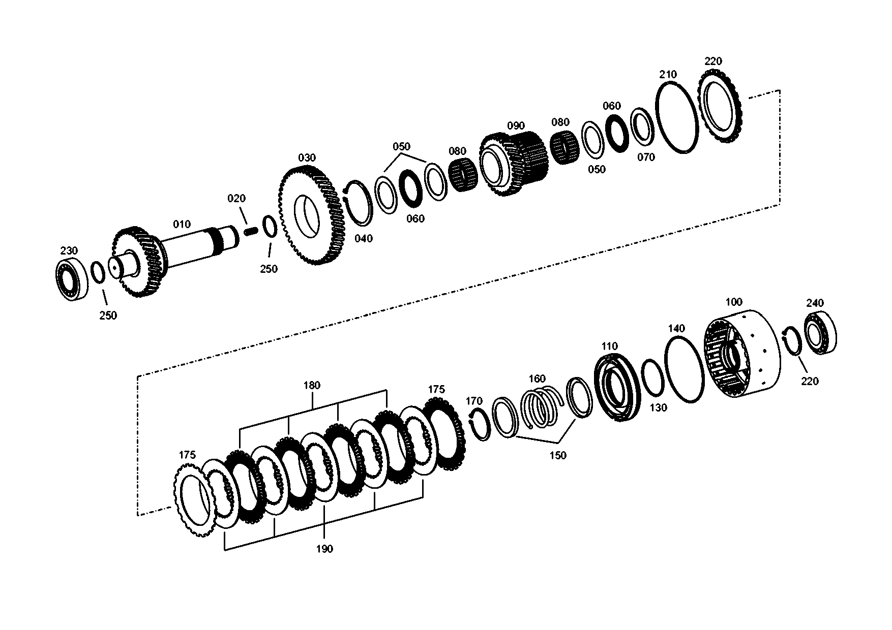 drawing for JOHN DEERE T294881# - SHAFT (figure 1)