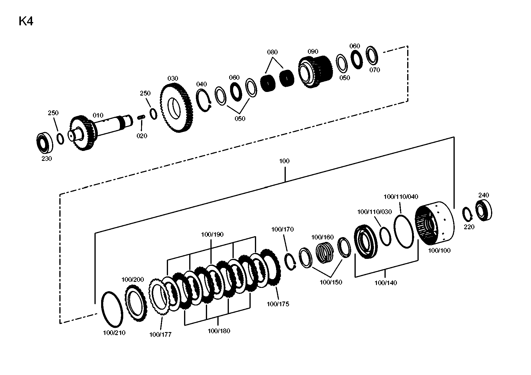 drawing for JOHN DEERE T294881# - SHAFT (figure 4)