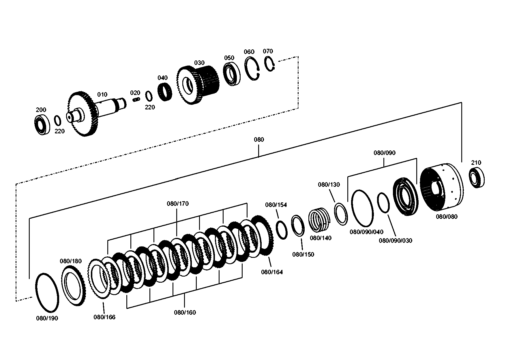 drawing for JOHN DEERE T171224 - SHAFT (figure 2)