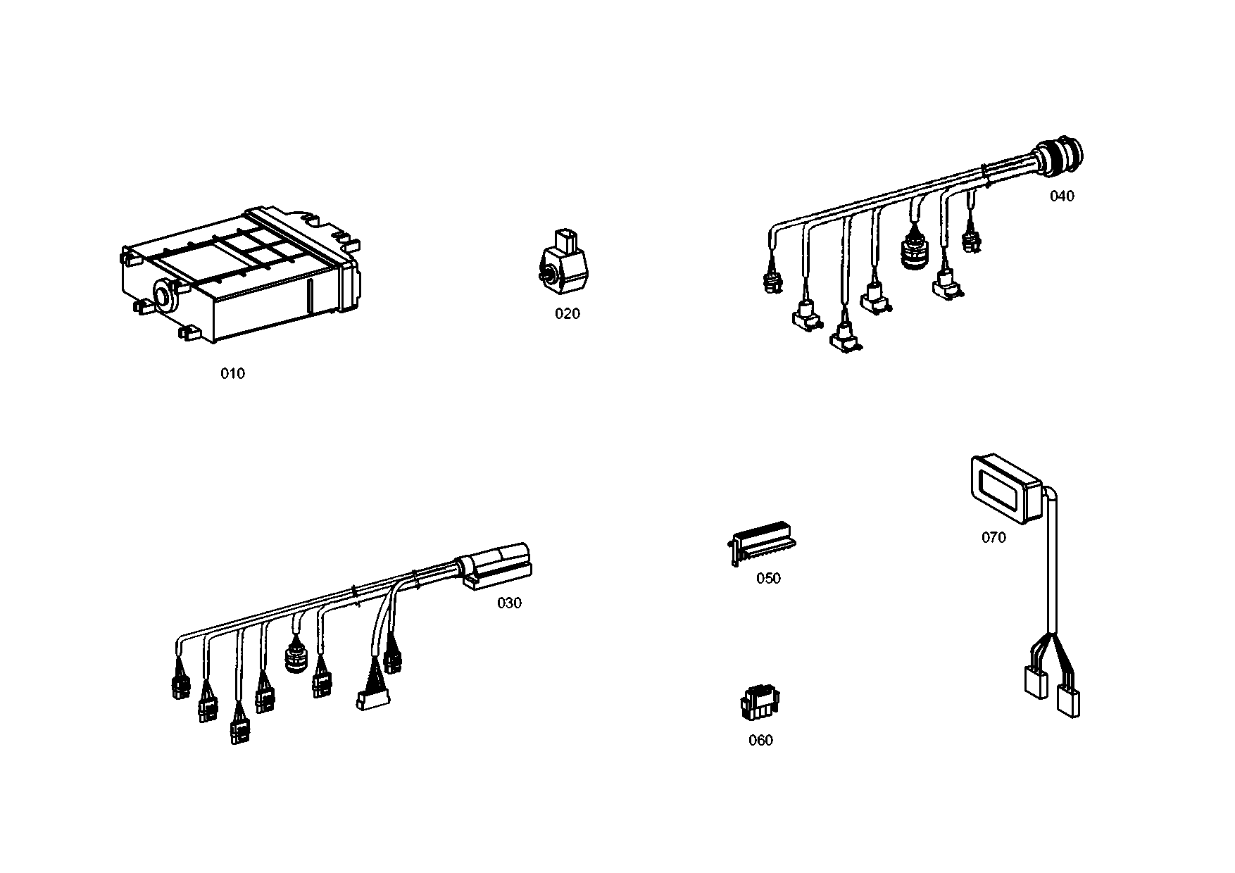 drawing for LINDE AG 14113810334 - CABLE OFF-ROAD (figure 1)