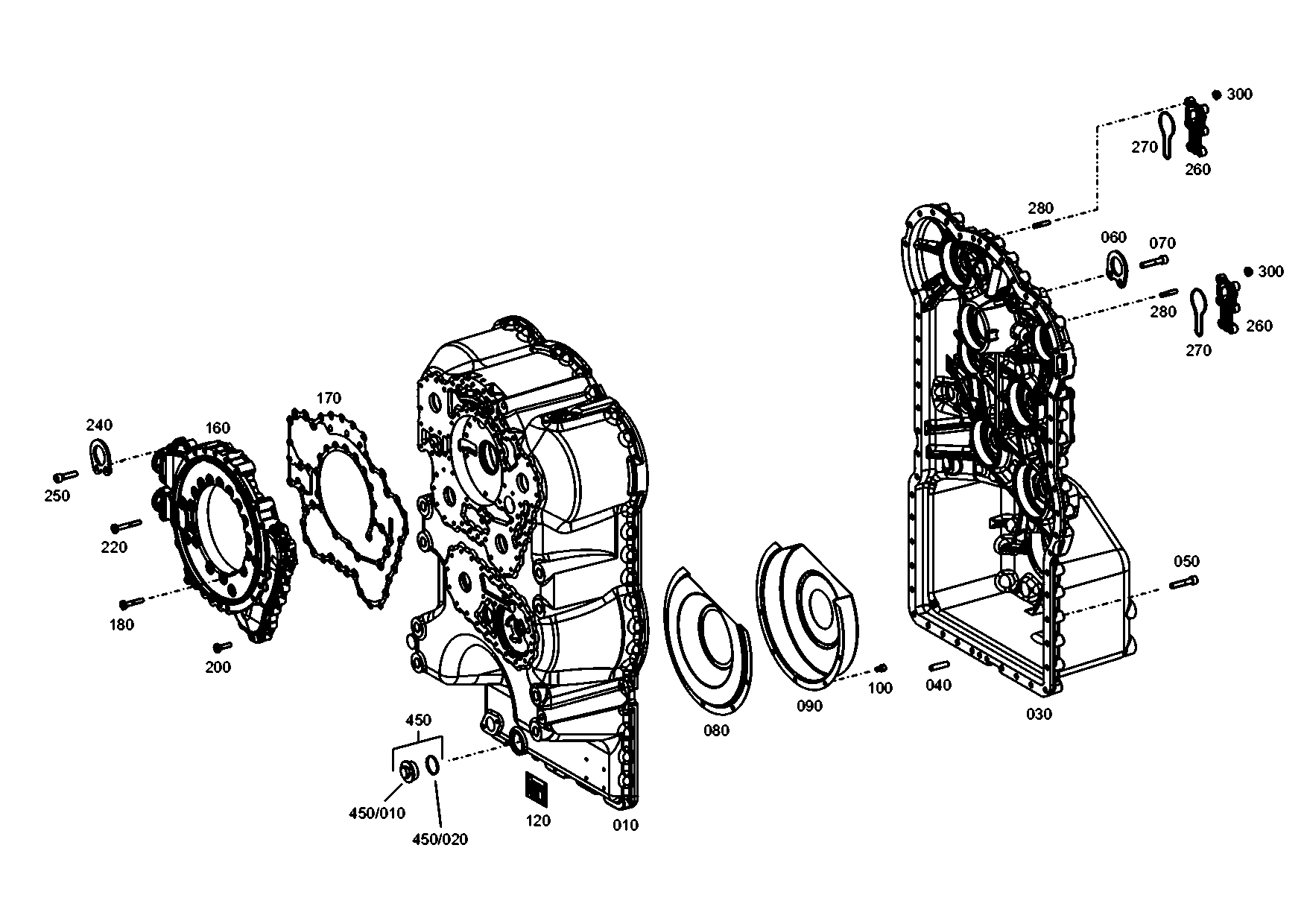 drawing for LIEBHERR GMBH 10343732 - HOUS.FRONT SECT (figure 3)