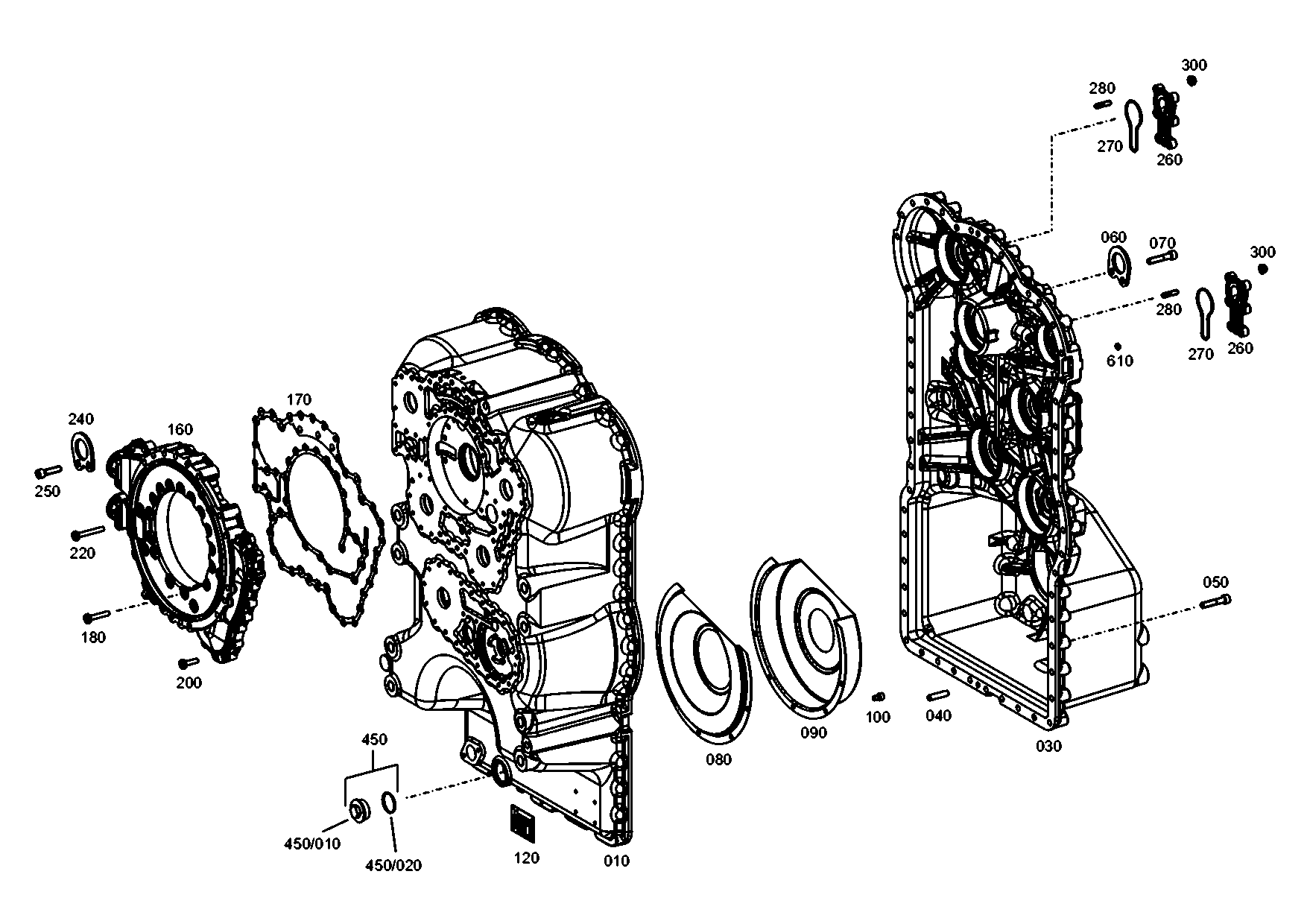 drawing for LIEBHERR GMBH 10343732 - HOUS.FRONT SECT (figure 5)