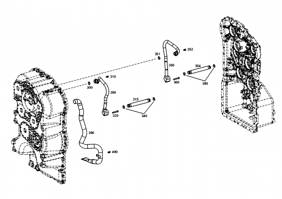 drawing for JOHN DEERE T242443 - HOUSING REAR PART (figure 2)