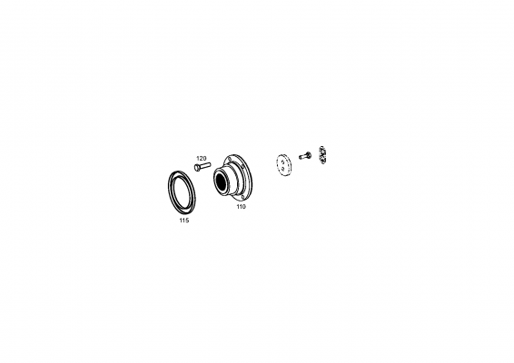 drawing for MANNESMANN-DEMAG BAUMASCHINEN 6089293 - OUTPUT FLANGE (figure 2)