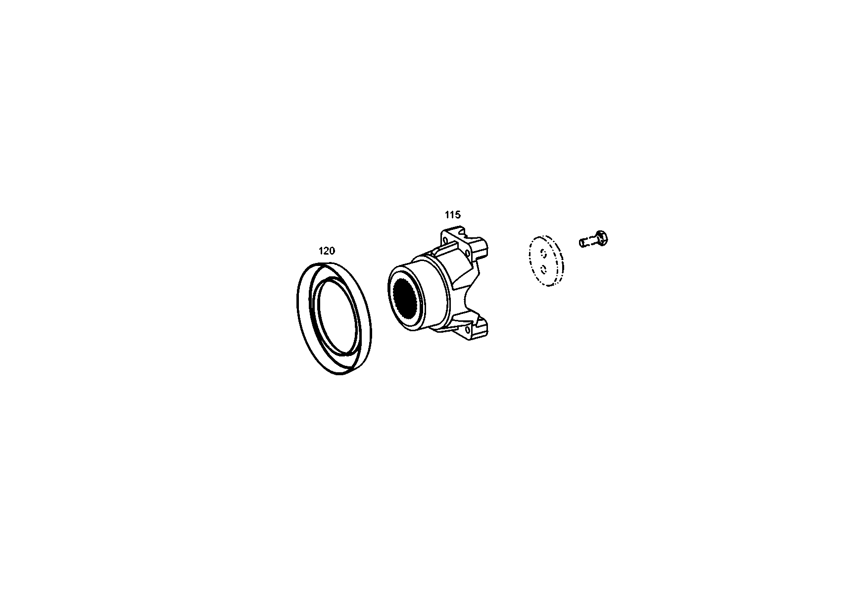 drawing for JOHN DEERE T242438 - END YOKE (figure 2)