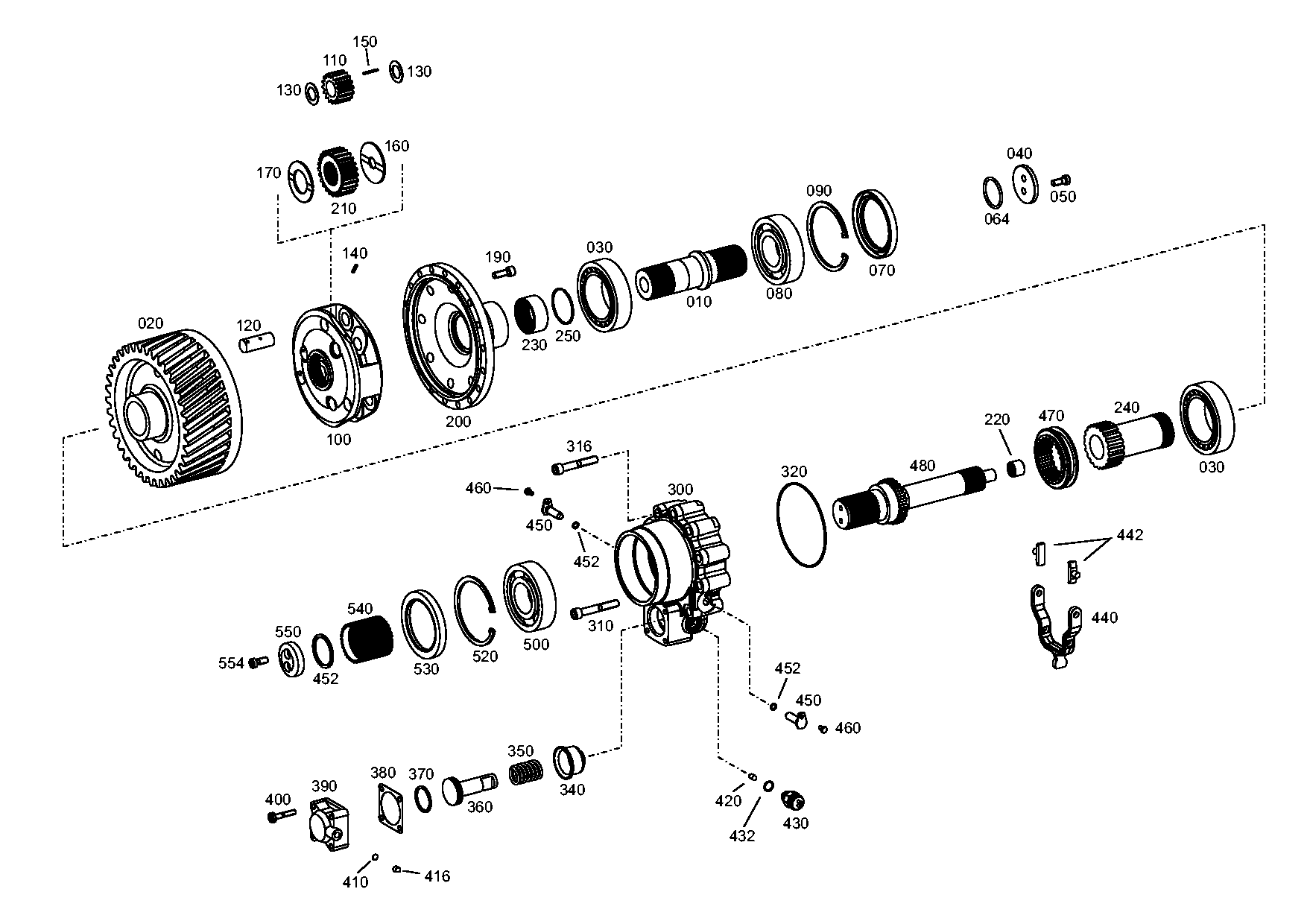 drawing for JOHN DEERE AT259367 - DIFF.COVER (figure 1)