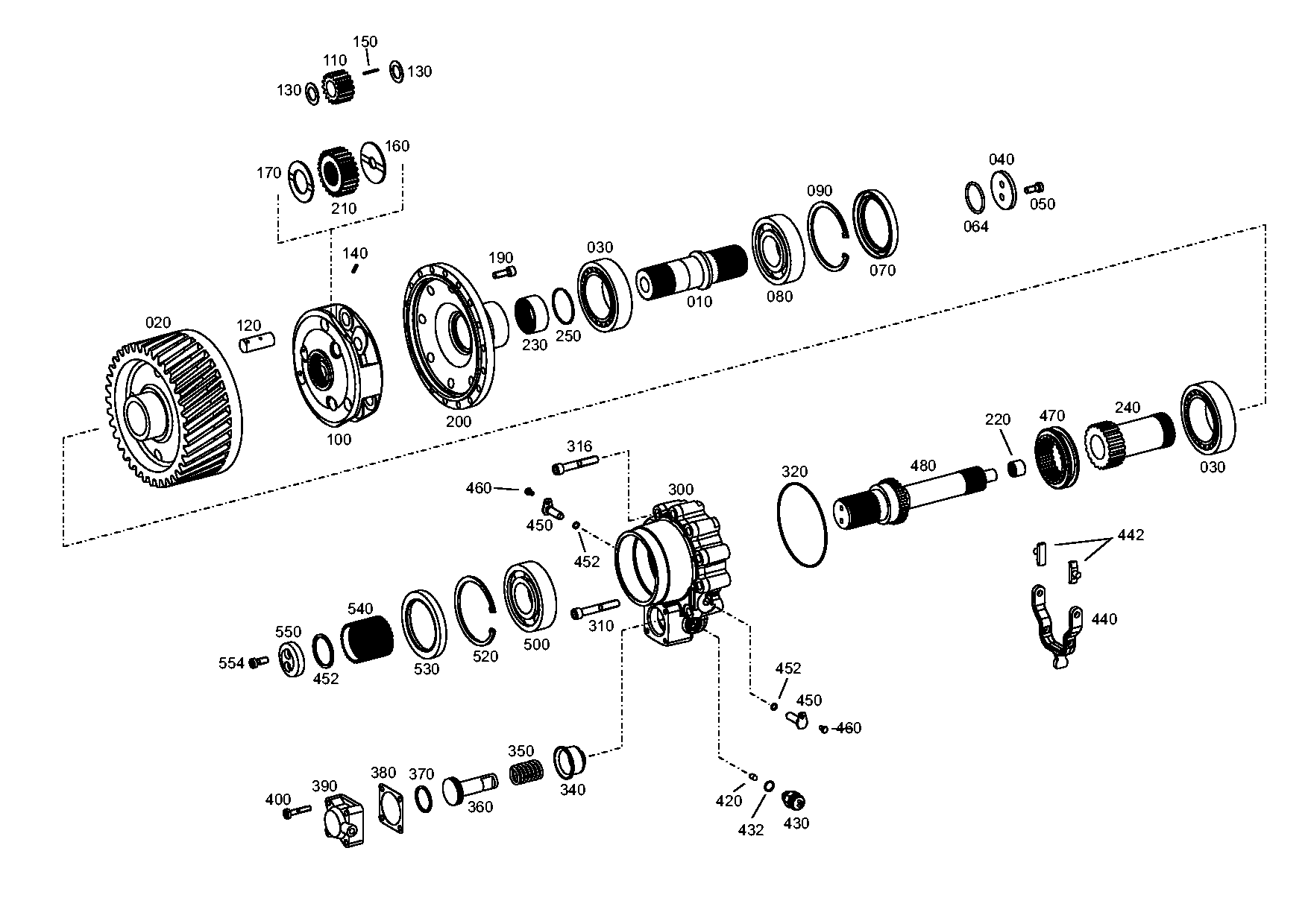 drawing for JOHN DEERE AT259370 - OUTPUT SHAFT (figure 4)