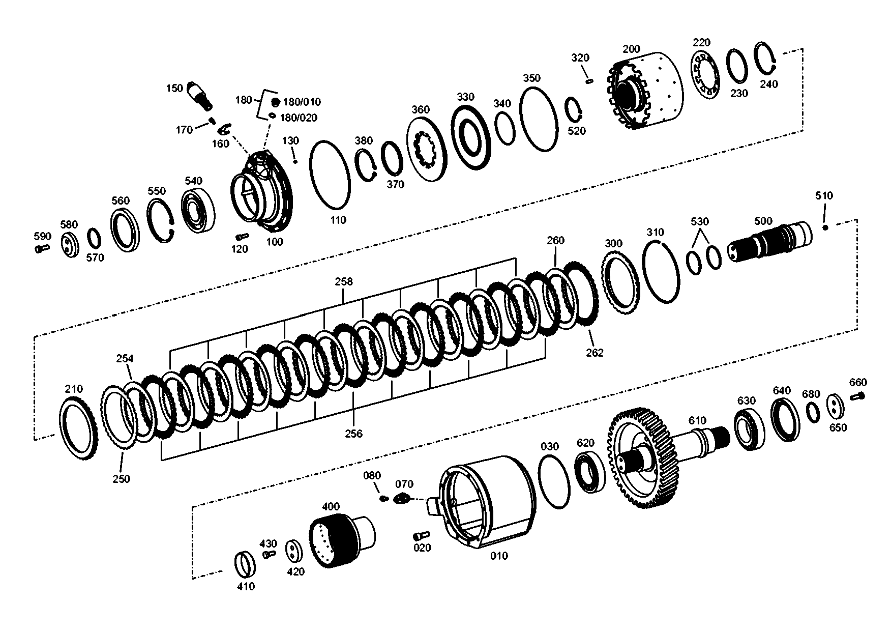 drawing for JOHN DEERE T242436 - OUTPUT SHAFT (figure 5)