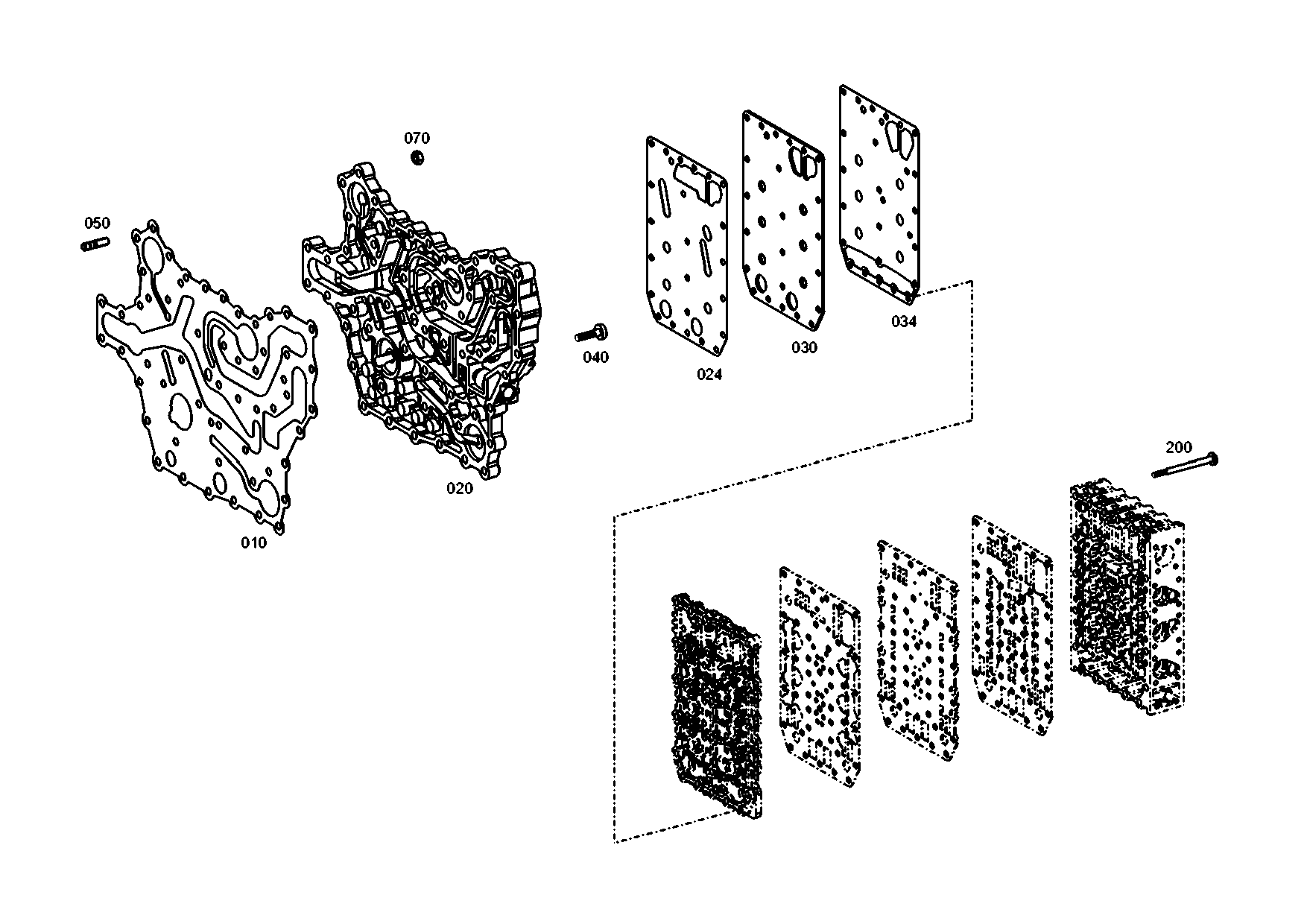 drawing for JOHN DEERE T174394 - GASKET (figure 4)